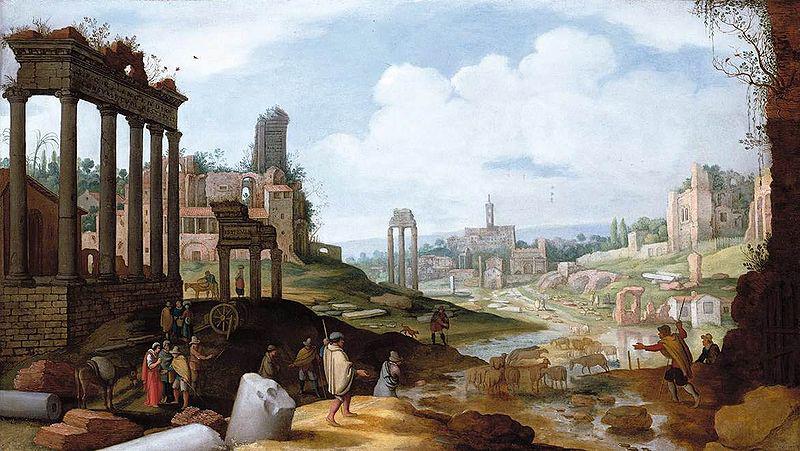 Willem van Nieulandt View of the Forum Romanum.